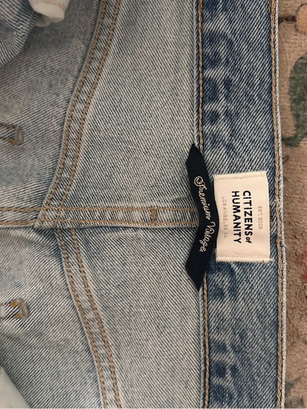 Citizens Of Humanity Light Blue Wide Leg Jeans Paloma